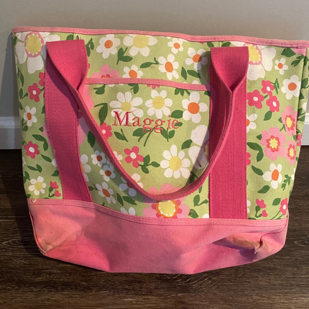 pottery barn kids girls tote bag - maggie
